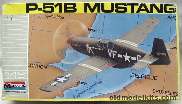 Monogram 1/48 P-51B Mustang 'Rebel Queen', 5214 plastic model kit